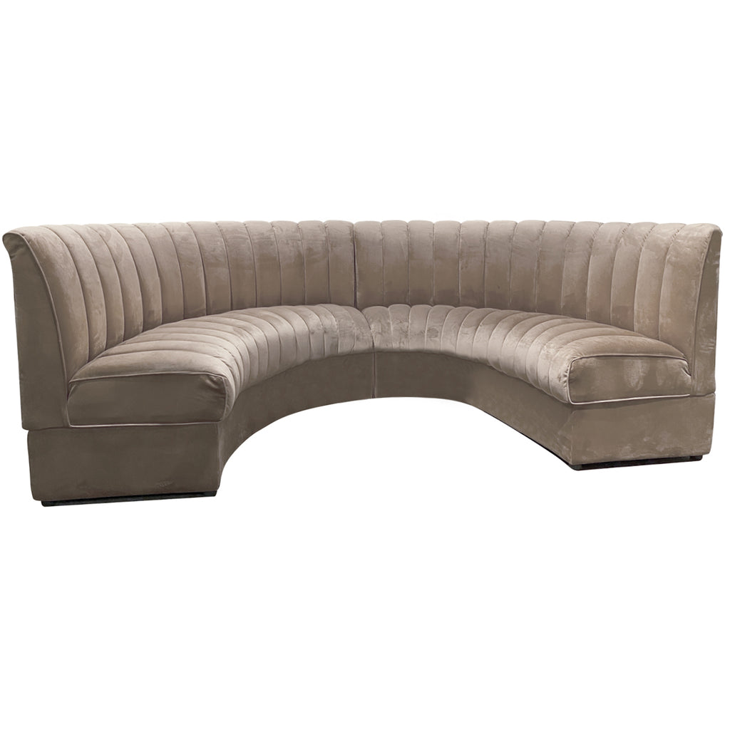 Banquette Liverpool Modulaire Velours Taupe
