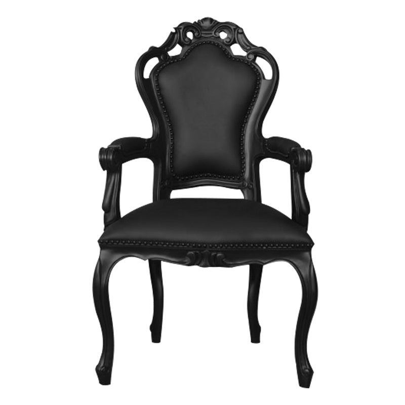 Chaise Style Baroque Bras - Noir