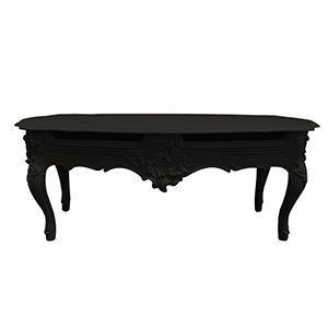Table à Café Style Baroque -Noir
