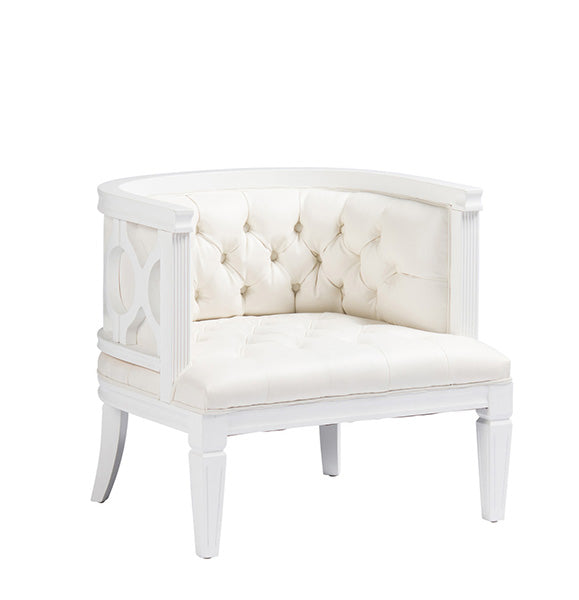 Fauteuil Beverly Blanc