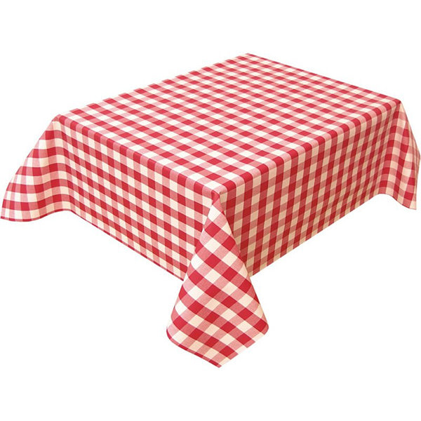 Nappe Polyester 54" x 54" - Rouge Carreaux