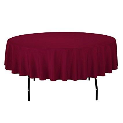 Nappe Ronde Polyester - Rubis