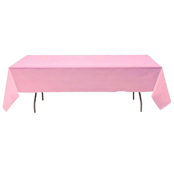 Nappe Rectangulaire Polyester - Rose